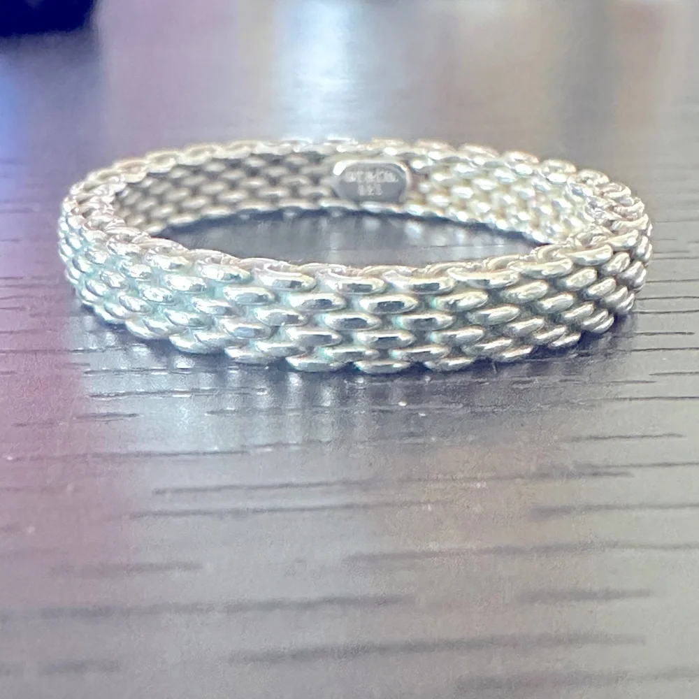 Tiffany & Co. Sterling Silver Braided Band Ring